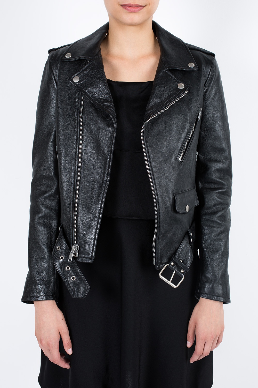 Sarana leather outlet biker jacket